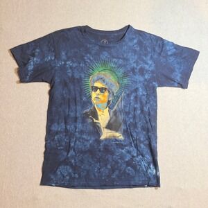 Vintage Sundog Bob Dylan Tie Dye T Shirt Blue 2004 East West Large Mens Y2K